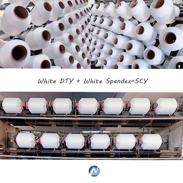 white DTY+white spandex =SCY